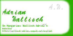 adrian wallisch business card